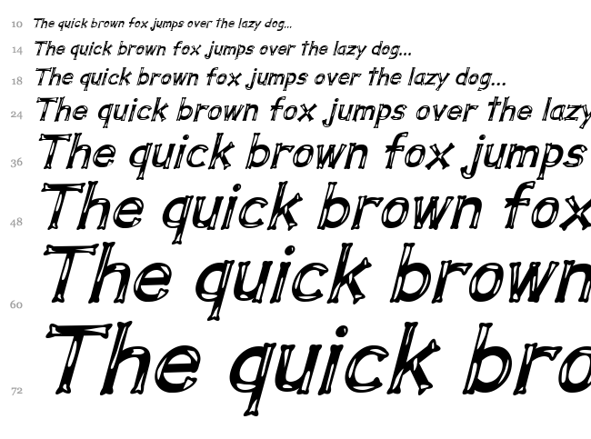Dalmata Dream font waterfall